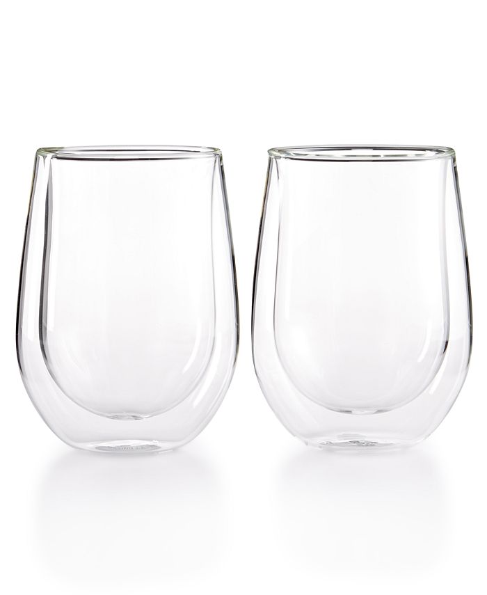 J.A. Henckels Zwilling Sorrento Double Wall Stemless Red Wine Glasses