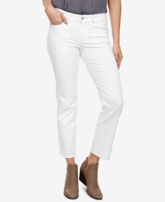 lucky brand sweet crop white jeans