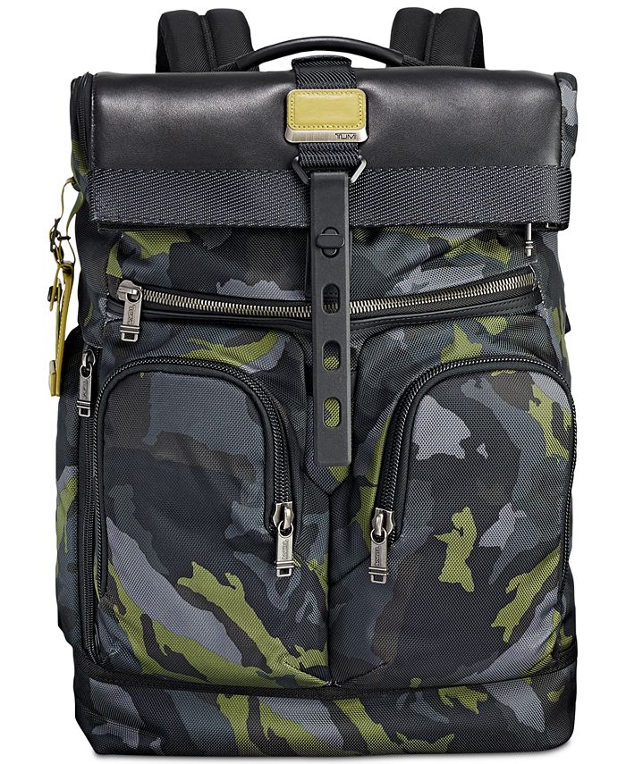 Tumi Men's Alpha Bravo London CamoPrint RollTop Backpack & Reviews