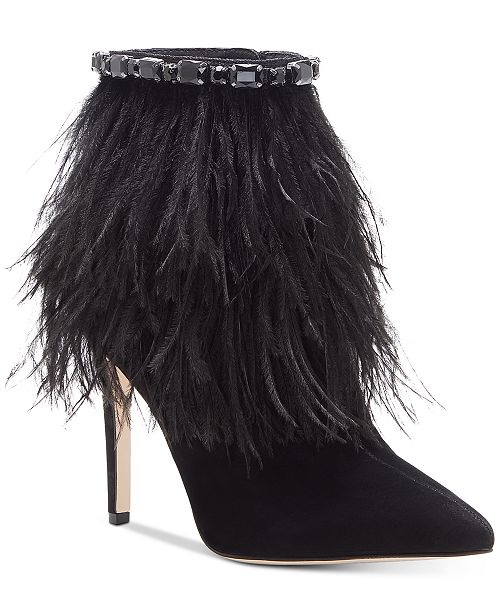 Jessica Simpson Piume Feather Booties Reviews Boots Shoes Macy S