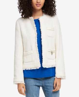 tweed fringe jacket