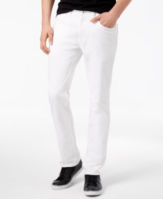 macys mens white jeans