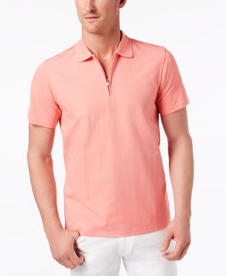 zip up polo mens