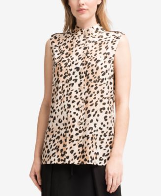 macys animal print tops