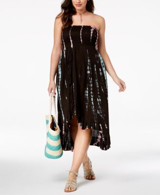 plus size tube dress cover up