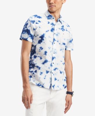 mens tie dye dress shirt