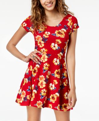 gold skater dress