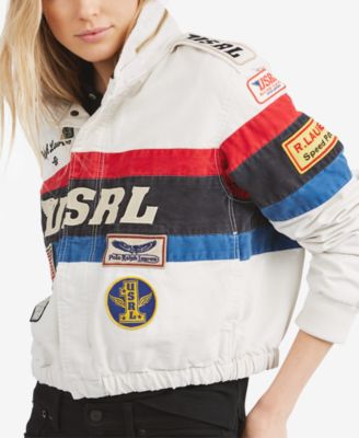 ralph lauren canvas racing jacket