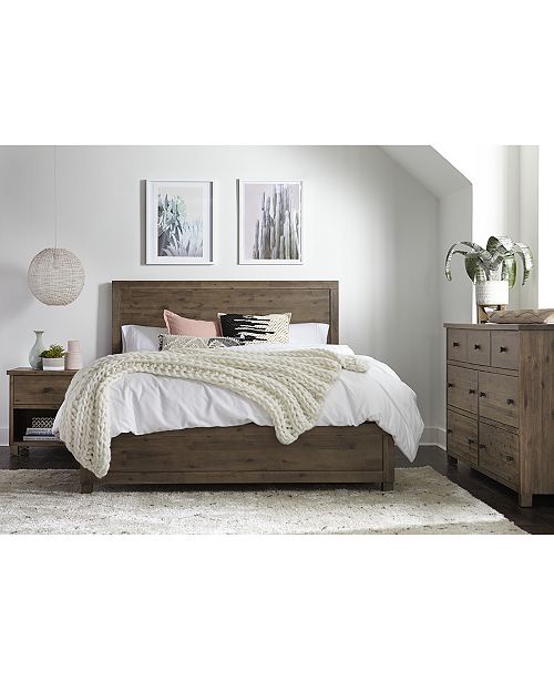 Furniture Canyon Platform Bedroom Furniture 3 Piece Bedroom Set Created For Macy S Queen Bed Dresser And Nightstand Reviews Furniture Macy S