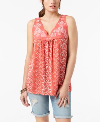 macys sleeveless tops