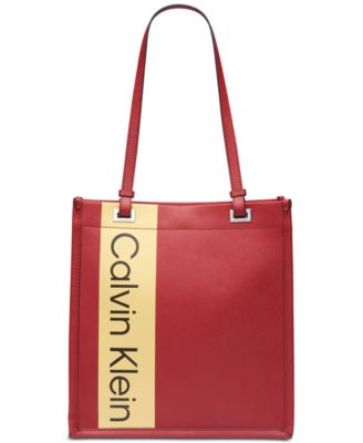 calvin klein logo tote