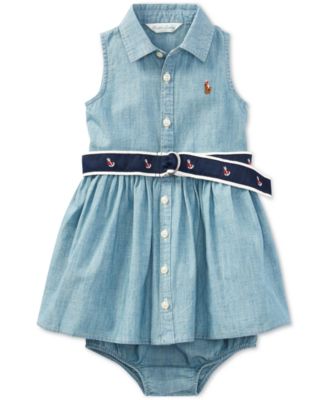 ralph lauren baby denim dress