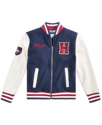 tommy hilfiger blue and white jacket