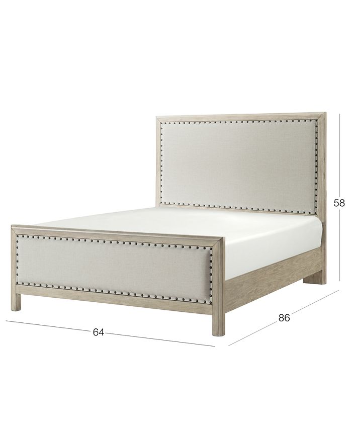 Furniture Parker Upholstered Queen Bed, Created for Macy's & Reviews