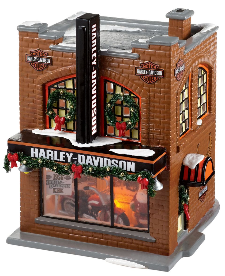 Department 56 Collectible Figurine, Snow Village Harley Davidson