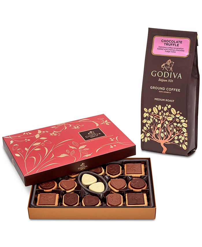 Godiva Chocolate Truffle Coffee & Chocolate Biscuit Gift