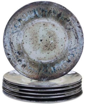 Сертифицированные международные меламиновые салатные тарелки Radiance Cream, набор из 6 штук