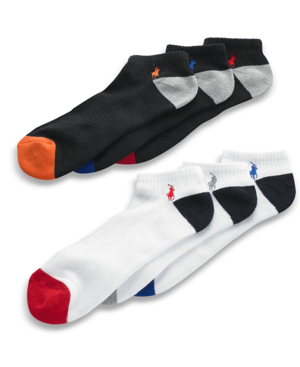 Polo Ralph Lauren Socks, Athletic Liner 6 Pack   Mens Socks