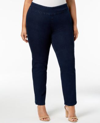 pull on stretch jeans plus size