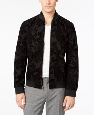 macy's black bomber jacket