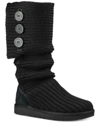 ugg classic cardy boots black