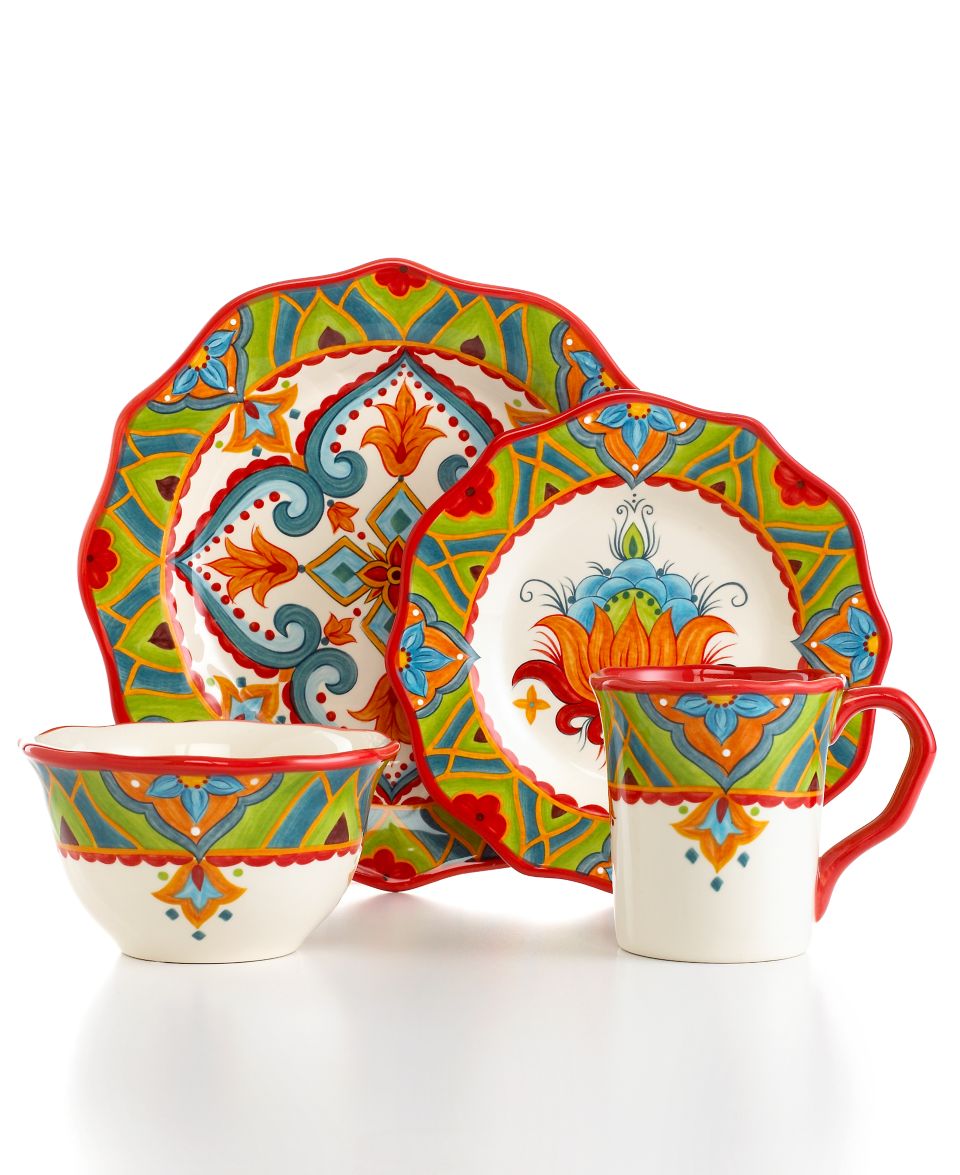 Gibson Dinnerware, Citrus Blossom 16 Piece Set