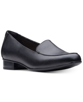 clarks womens shoes black flats