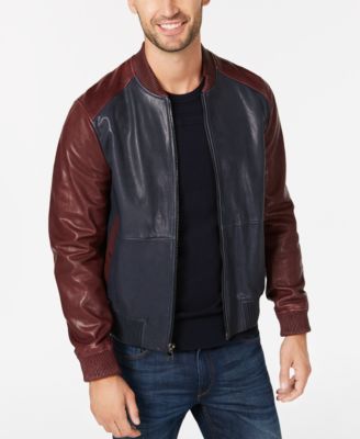 macys michael kors leather jacket