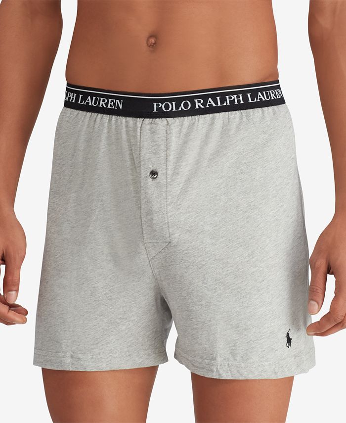 Polo Ralph Lauren Mens 3 Pk Cotton Classic Knit Boxers And Reviews Underwear And Socks Men 