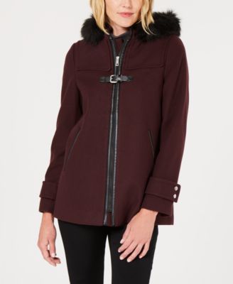 juniors peacoat with hood