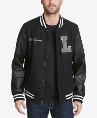 Levi's Mixed Media Varsity Jacket With 