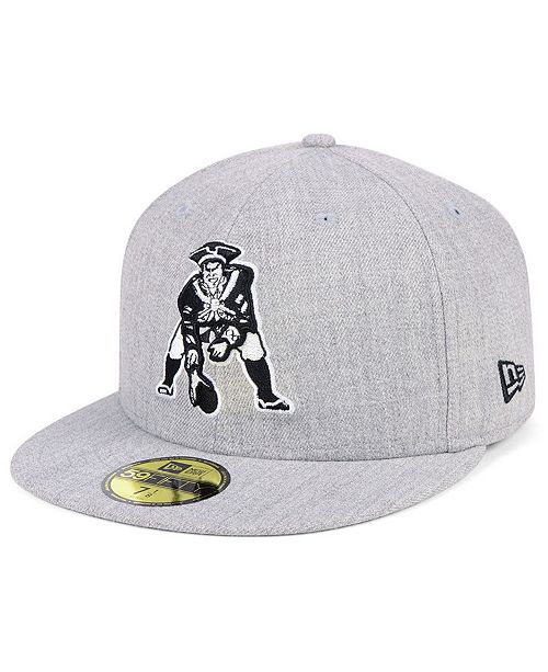 New Era New England Patriots Heather Black White 59fifty Fitted Cap Reviews Sports Fan Shop By Lids Men Macy S