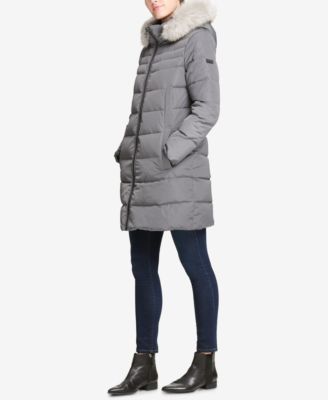 dkny petite puffer coat