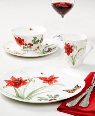 macy's christmas dinnerware