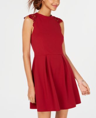 red junior dresses at macys