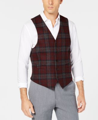 burgundy sweater vest mens
