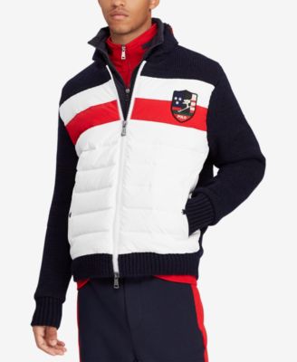 polo downhill skier coat