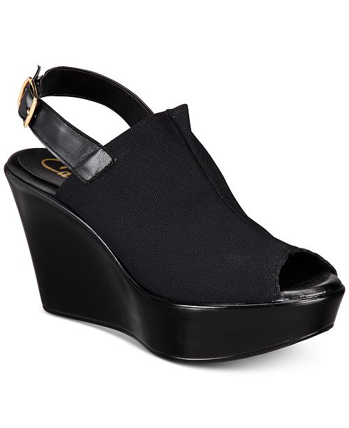 Callisto Breakdown Platform Wedge Sandals Created For Macy S Reviews Sandals Shoes Macy S