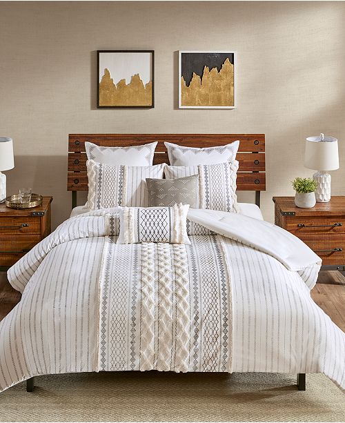Ink Ivy Imani 3 Pc Full Queen Cotton Comforter Mini Set Reviews Bed In A Bag Bed Bath Macy S