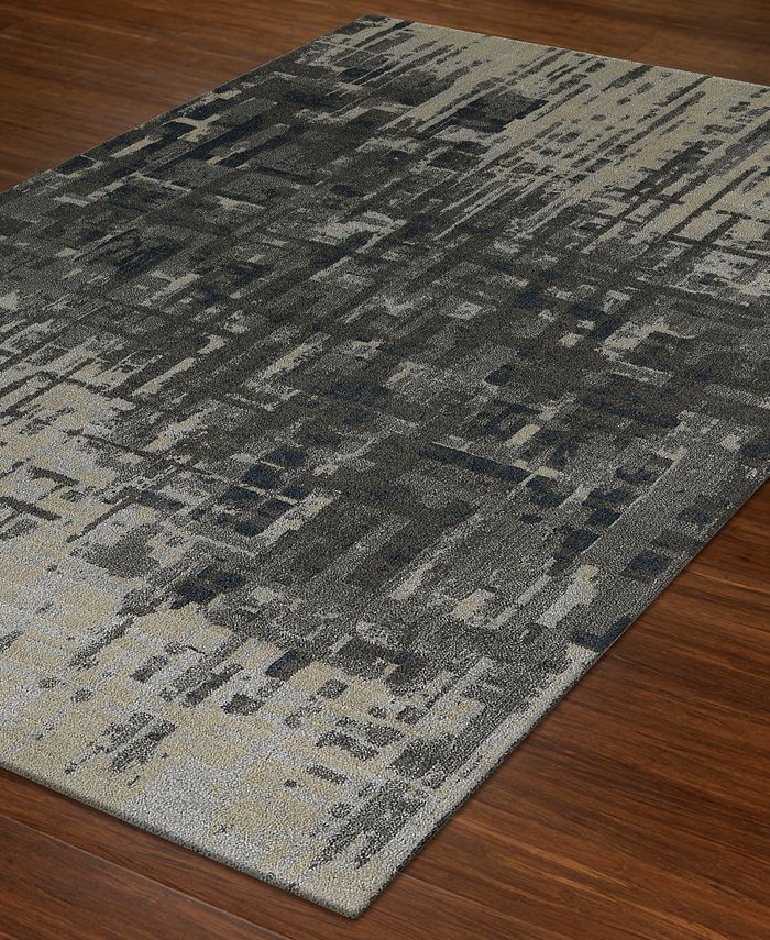 Macy's Fine Rug Gallery Mosaic Reece Pewter 9'6" x 13'2" Area Rug
