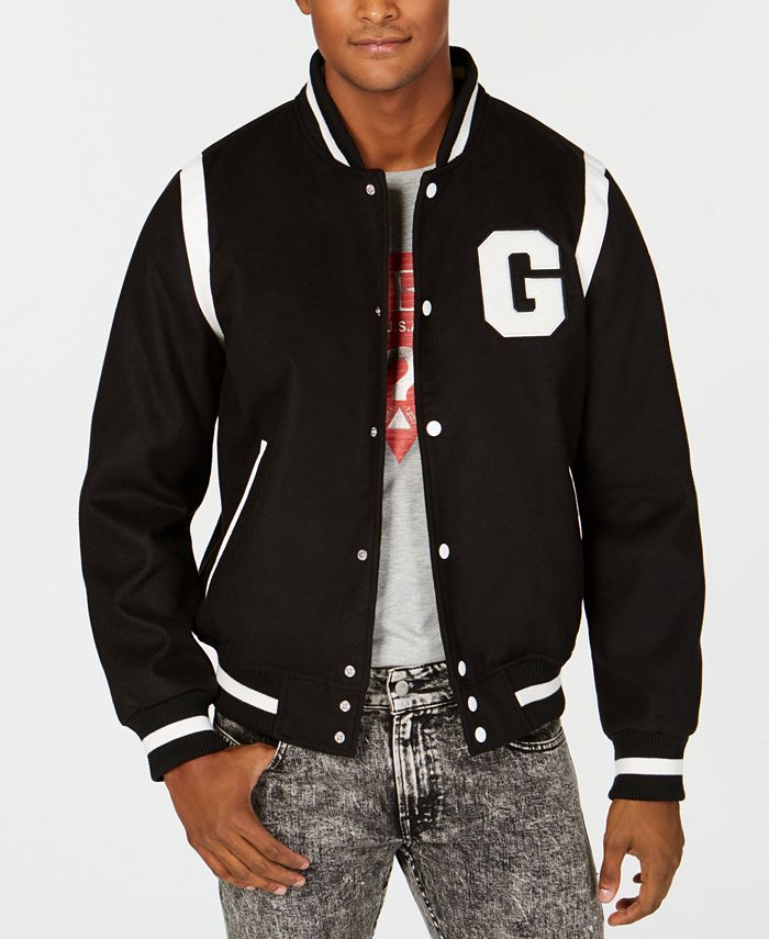 white guess jacket mens