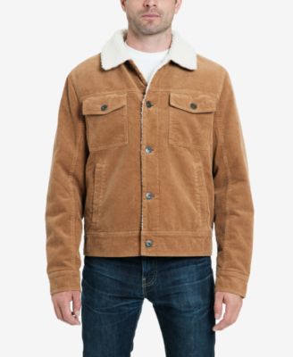 corduroy fleece lined jacket mens