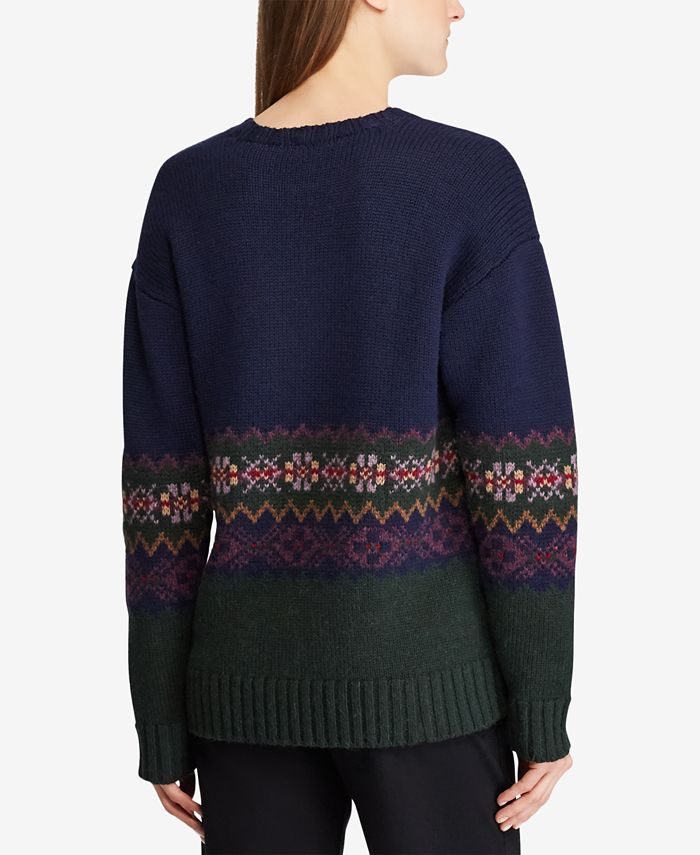 Polo Ralph Lauren Fair Isle Sweater & Reviews - Sweaters - Women - Macy's