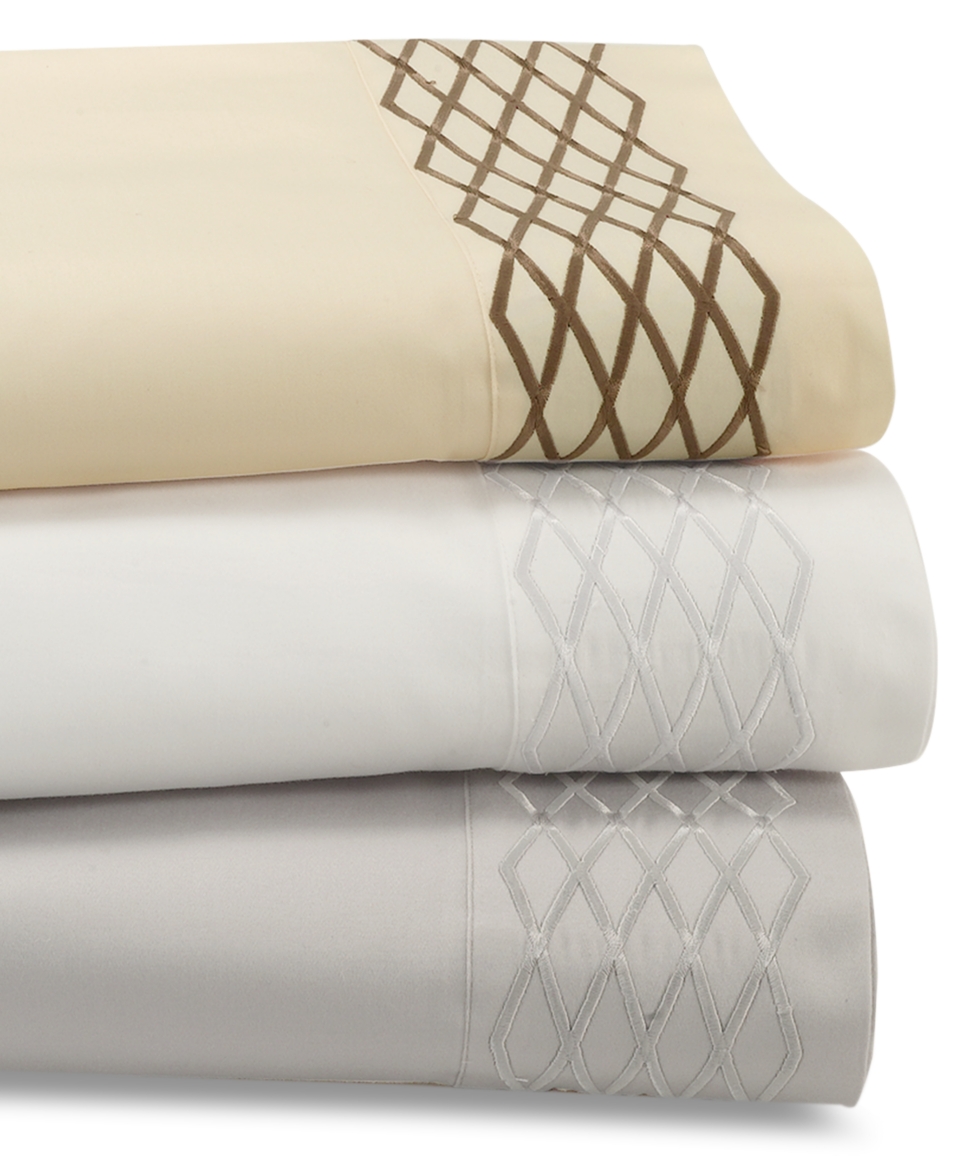 Waterford Bedding, Diamond Stitched Sheet Set