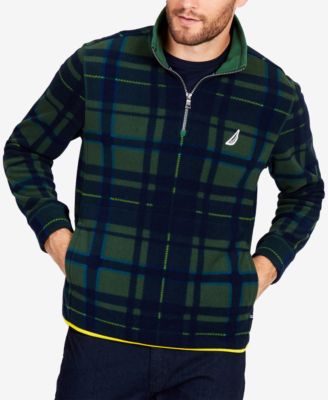 plaid quarter zip pullover