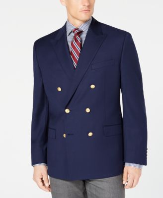 Bright Navy Double Breasted Blazer 