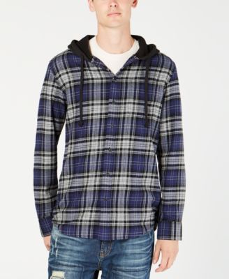 american rag hooded shirt