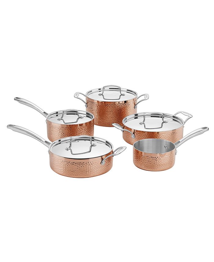 Xgnbif8hisfyhm That is the same when it comes to copper cookware. https www macys com shop product cuisinart hammered collection copper tri ply 9 piece cookware set id 6920544