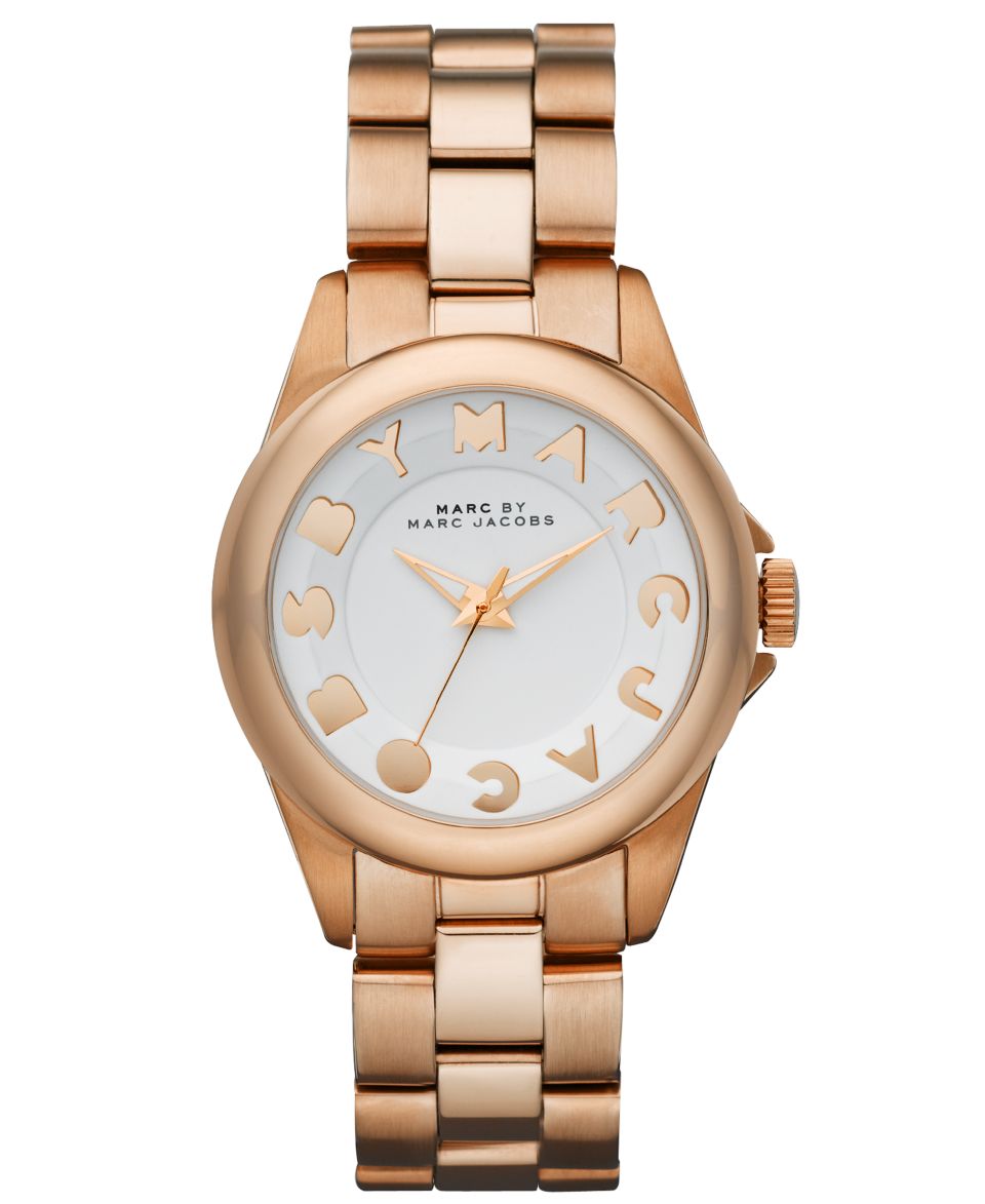Marc by Marc Jacobs Watch, Womens Dreamy Logo Rose Gold Ion Plated Stainless Steel Bracelet MBM3112   Watches   Jewelry & Watches