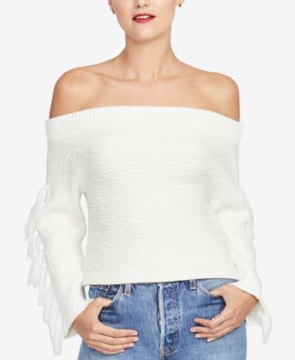 macy's off the shoulder sweater